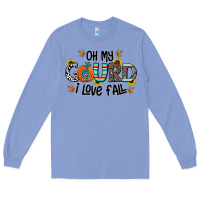 Colony Blue oh my gourd i love fall Long Sleeve Tee - CowhideDigitalArt