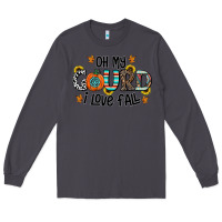 Smoke oh my gourd i love fall Long Sleeve Tee - CowhideDigitalArt