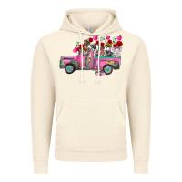 Vintage Artic farm animals valentine truck Vintage Hoodie - RacoonDesign
