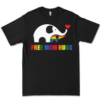 Black free mom hugs pride elephant rainbow Premium Tee - linhVisuals