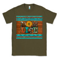 Army Green mom life leopard cowhide turquoise aztec Classic Tee - Artiststas