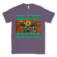 Lavender mom life leopard cowhide turquoise aztec Classic Tee - Artiststas