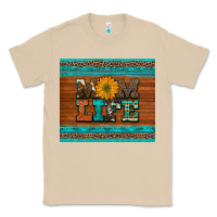 Mushroom mom life leopard cowhide turquoise aztec Classic Tee - Artiststas
