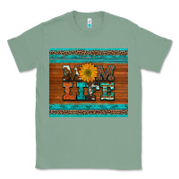 Sage mom life leopard cowhide turquoise aztec Classic Tee - Artiststas