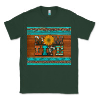 Sports Green mom life leopard cowhide turquoise aztec Classic Tee - Artiststas