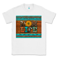 Mom Life Leopard Cowhide Turquoise Aztec Classic Tee | Teevron