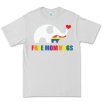 Dove Grey free mom hugs pride elephant rainbow Premium Tee - linhVisuals