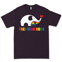 Plum free mom hugs pride elephant rainbow Premium Tee - linhVisuals