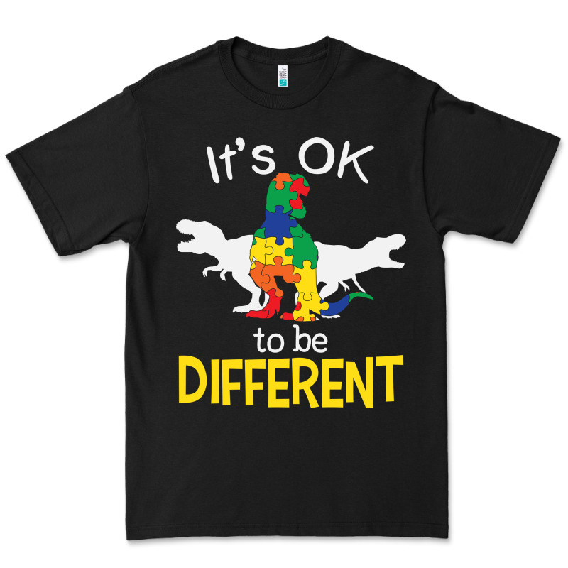 It’s Ok To Be Different Autism Dinosaur Premium Tee by linhVisuals | Teevron