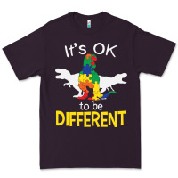 Plum it’s ok to be different autism dinosaur Premium Tee - linhVisuals