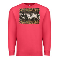 Cardinal leopard cowhide pattern background Premium Sweatshirt - Jasminsmagicworld