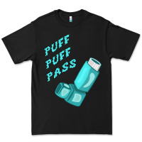 Black puff puff pass inhaler Premium Tee - linhVisuals