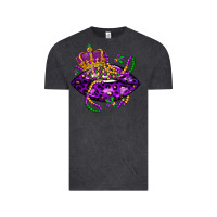 Vintage Black mardi gras lips Vintage Tee - LillyAllenDesigns