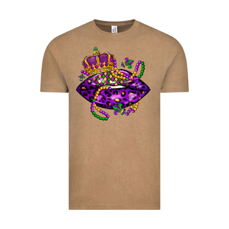 Mardi Gras Lips Vintage Tee by LillyAllenDesigns | Teevron