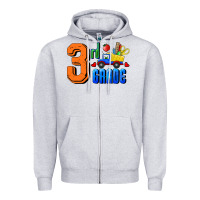 Heather Grey Third Grade Zipper Hoodie - RanaPortraitStore