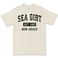 Bone womens sea girt new jersey nj vintage sports design black design v nec Premium Tee - linhVisuals