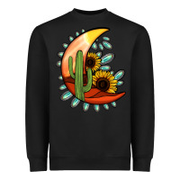 Black turquoise desert moon Heavyweight Sweatshirt - Jasminsmagicworld