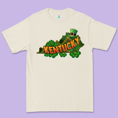 Kentucky Map St. Patrick's Day Premium Tee Designed By Fadigitalartstudio