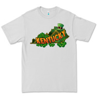 Dove Grey Kentucky map St. Patrick's Day Premium Tee - FaDigitalArtStudio