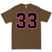 Cacao number 33 sports jersey athlete fan pink black lucky number t shirt Premium Tee - linhVisuals