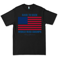 Black newback to back world war champs back Premium Tee - linhVisuals