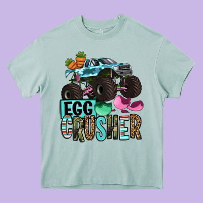 Easter Day Monster Truck Easter Egg Crusher Heavy Core Tee Designed By Oliviacreatesart