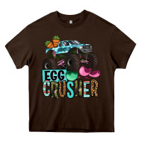 Chocolate Brown Easter Day Monster truck Easter egg crusher Heavy Core Tee - OliviaCreatesArt