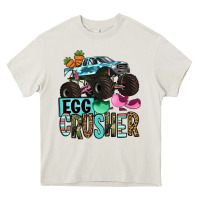 Cream Easter Day Monster truck Easter egg crusher Heavy Core Tee - OliviaCreatesArt
