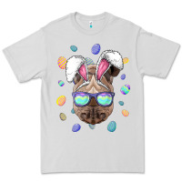 Dove Grey rhino easter bunny ears funny easter eggs hunting sweatshirt Premium Tee - linhVisuals