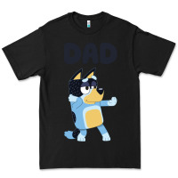 Black Bluey Dad Premium Tee - linhVisuals