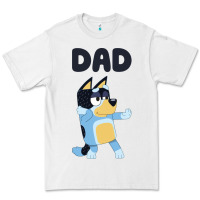 White Bluey Dad Premium Tee - linhVisuals