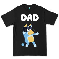 Black Bluey Dad Premium Tee - linhVisuals