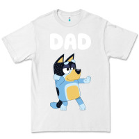 White Bluey Dad Premium Tee - linhVisuals