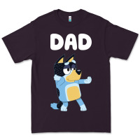 Plum Bluey Dad Premium Tee - linhVisuals