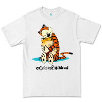 White newcalvin and hobbes [tyellow] Premium Tee - linhVisuals