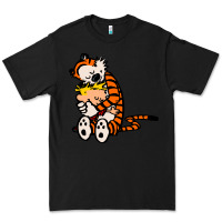 Black newcalvin and hobbes 04 Premium Tee - linhVisuals