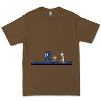 Cacao newcalvin and hobbes night star tardis Premium Tee - linhVisuals