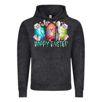Vintage Black happy easter day eggs nurse Vintage Hoodie - RacoonDesign