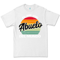 White el mejor abuelo del mundo grandfather sweatshirt Premium Tee - linhVisuals