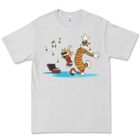 Dove Grey newcalvin and hobbes sing 09 Premium Tee - linhVisuals