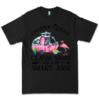 Black newcamper queen classy sassy and a bit smart assy Premium Tee - linhVisuals