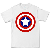 White newcaptain america Premium Tee - linhVisuals