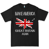 Black make america great britain again funny uk us Premium Tee - linhVisuals