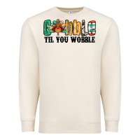 Sandshell gobble til you wobble thanksgiving turkey Premium Sweatshirt - Jasminsmagicworld