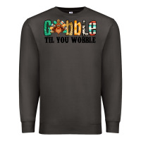 Smoke gobble til you wobble thanksgiving turkey Premium Sweatshirt - Jasminsmagicworld