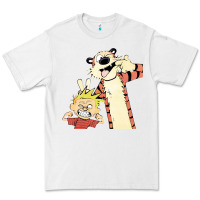 White calvin Premium Tee - linhVisuals