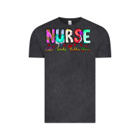 Vintage Black Nurse Coffee Scrubs Rubber Gloves Vintage Tee - CowhideDigitalArt
