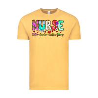 Vintage Mustard Nurse Coffee Scrubs Rubber Gloves Vintage Tee - CowhideDigitalArt
