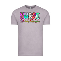 Vintage Zinc Nurse Coffee Scrubs Rubber Gloves Vintage Tee - CowhideDigitalArt