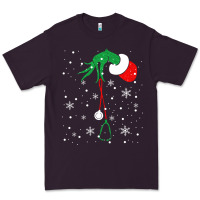 Plum newchristmas grinch hand holding a stethoscope Premium Tee - linhVisuals
